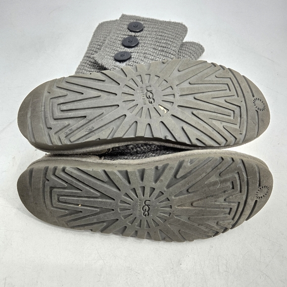 UGG Cardi Gray Knit Button Boots - Picture 10 of 12